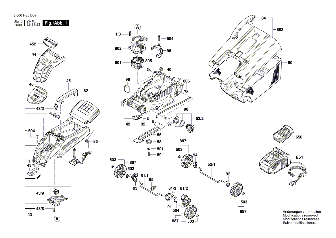 NOUVELLE HOOD BOSCH 1600A00J64