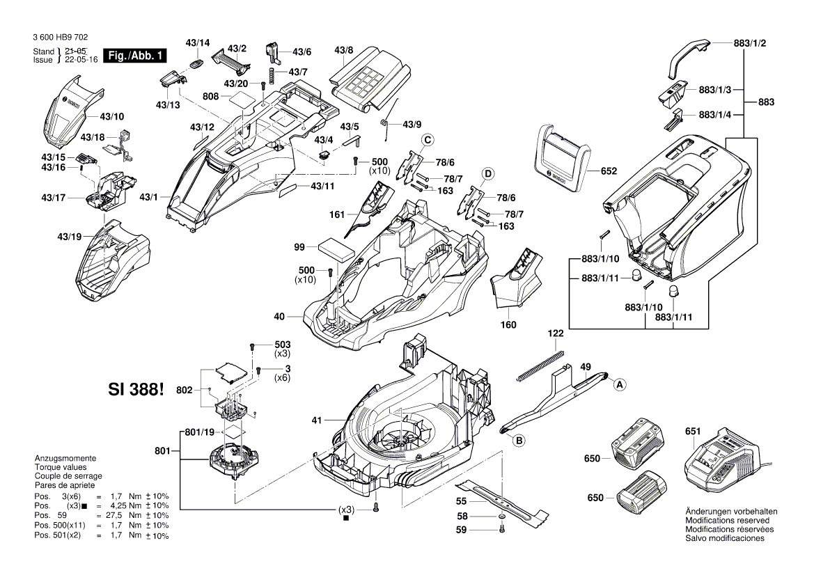 Neues echtes Bosch F016104422 Rad