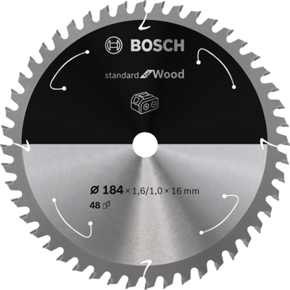 Nieuwe echte Bosch 2608837701 Standaard voor houtcirkelzaagmes voor draadloos