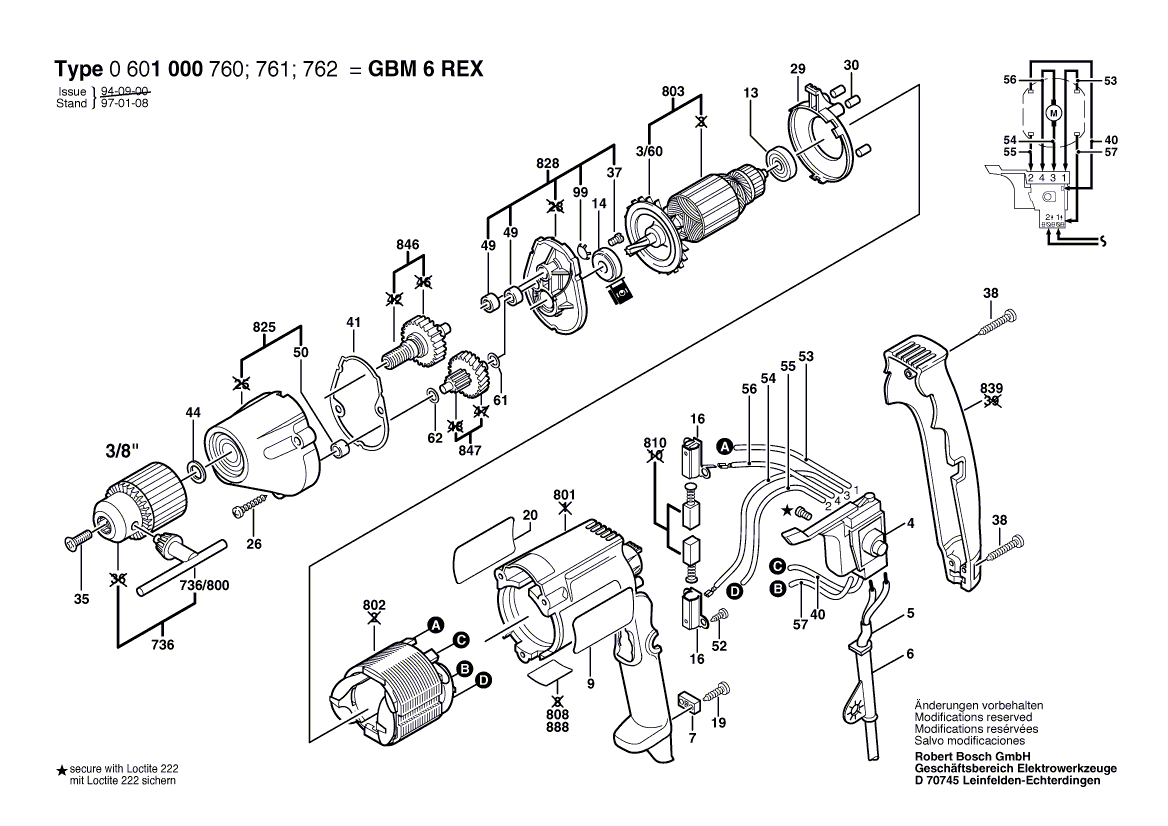 New Genuine Bosch 1610910057 Needle bearing