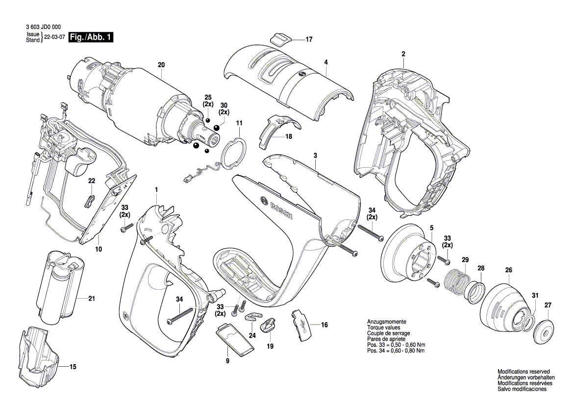 Nieuwe echte Bosch 16058065VT Housing