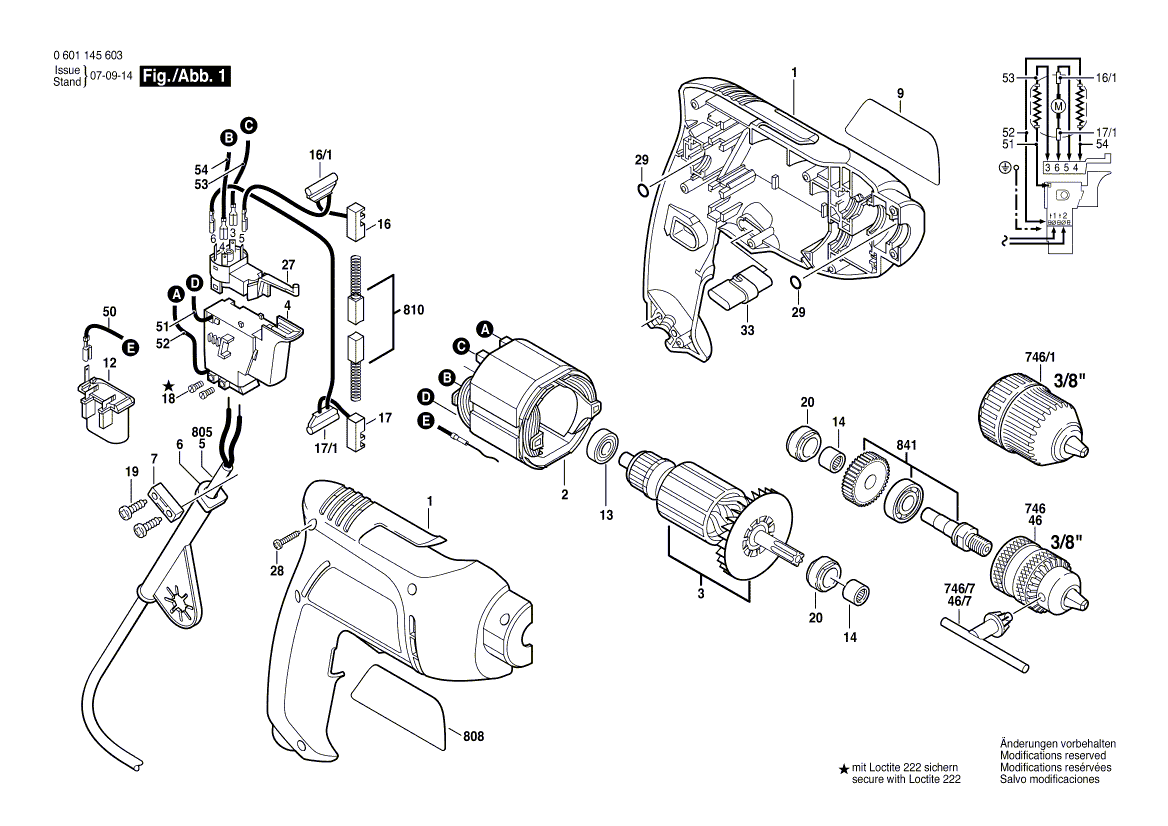 Nouveau véritable bosch 1604010696 armature