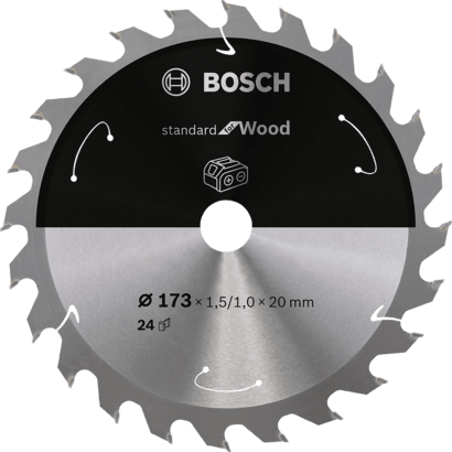 Nouveau véritable Bosch 2608837690 Standard pour la lame de scie circulaire en bois pour sans fil sans fil