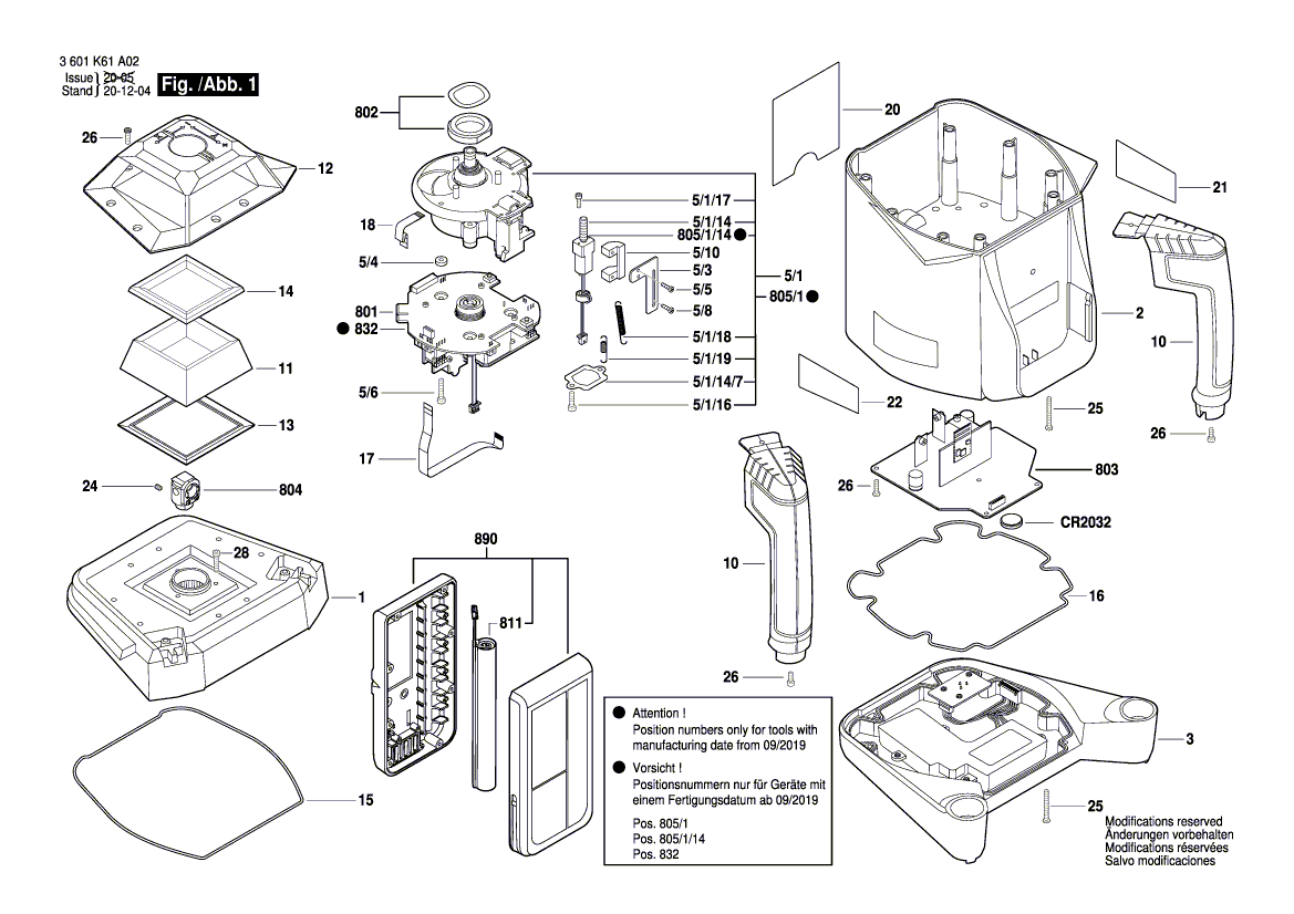 Neue originale Bosch 1600A0146J Leiterplattenbaugruppe 