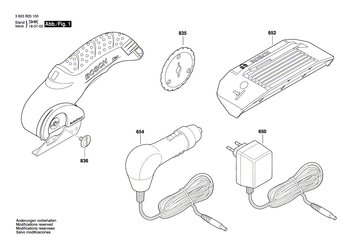 NOUVEAU véritable coupe-bord Bosch 1600A000CV