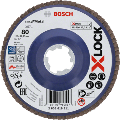 Новый подлинный Bosch 2608619211 x571 Лучший для металлических дисков с x-блоком, прямой