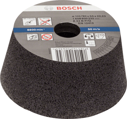 Ny ekte Bosch 1608600232 Konisk kopphjul for metall for stor vinkel