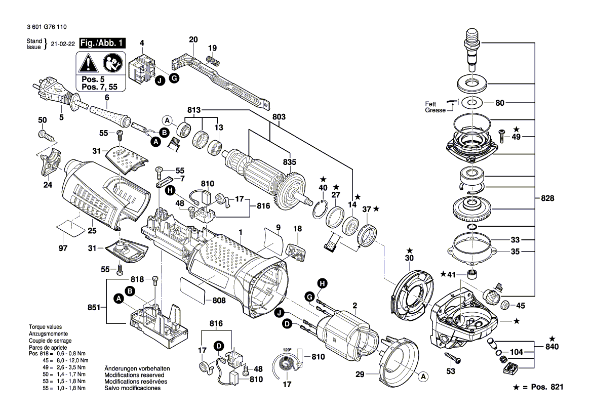 Ny ekte Bosch 160111C43E advarselsplate