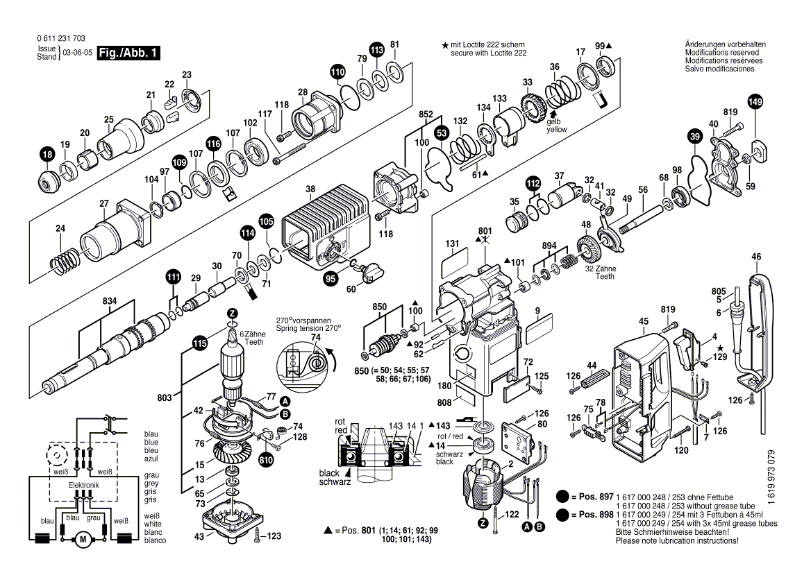 Ny ekte Bosch 1617000249 slitasje delesett