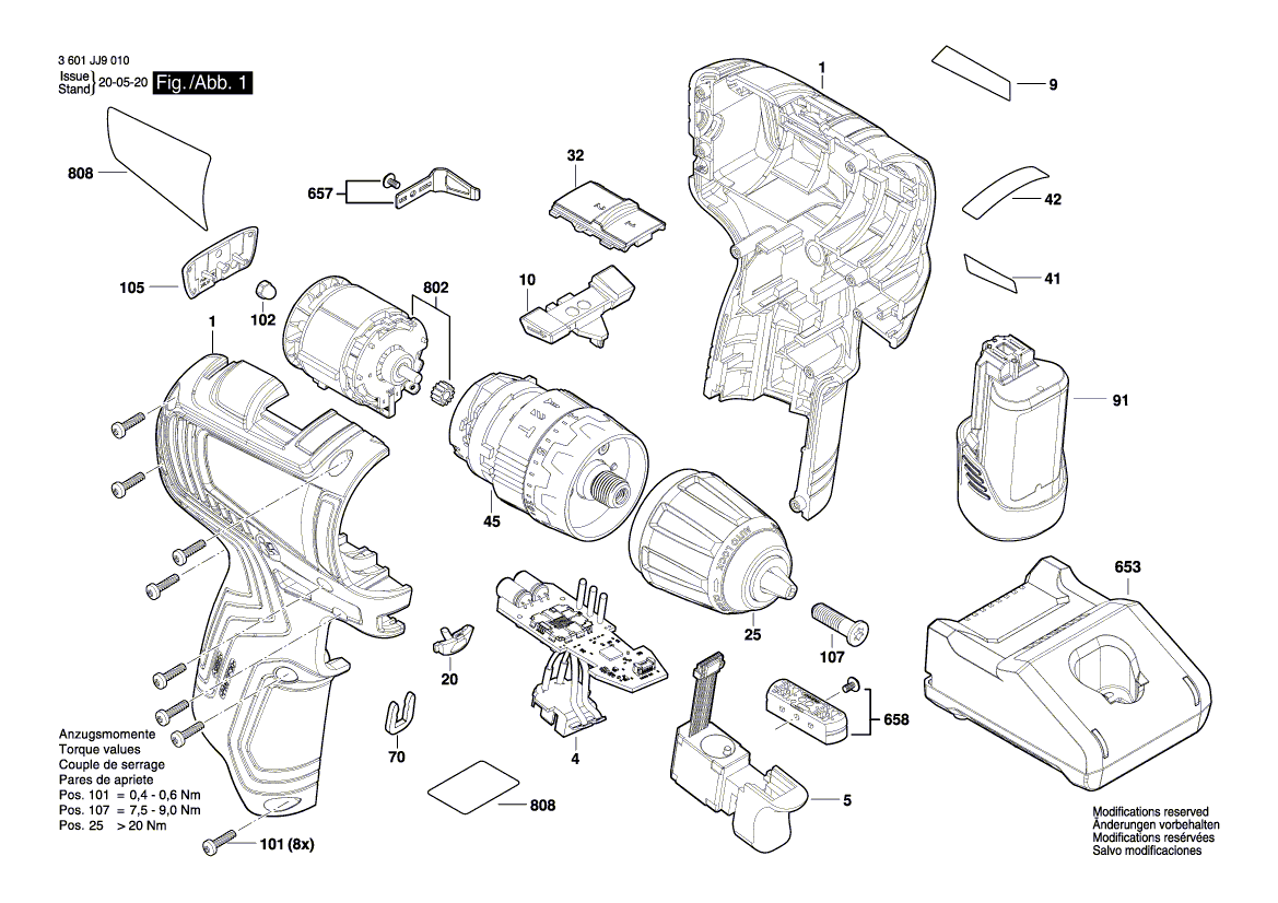 Ny ekte Bosch 160111A7N8 Navneskilt