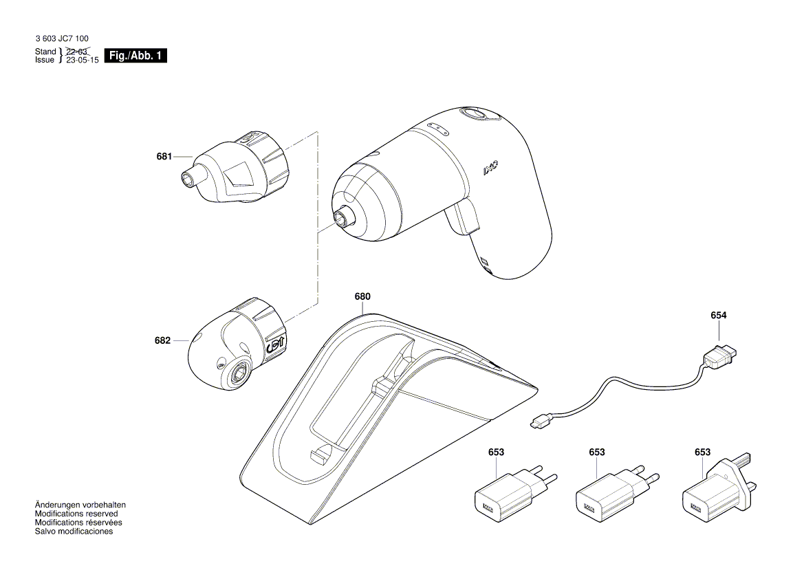 Nouveau véritable attachement de l'angle droit Bosch 1600A020GK