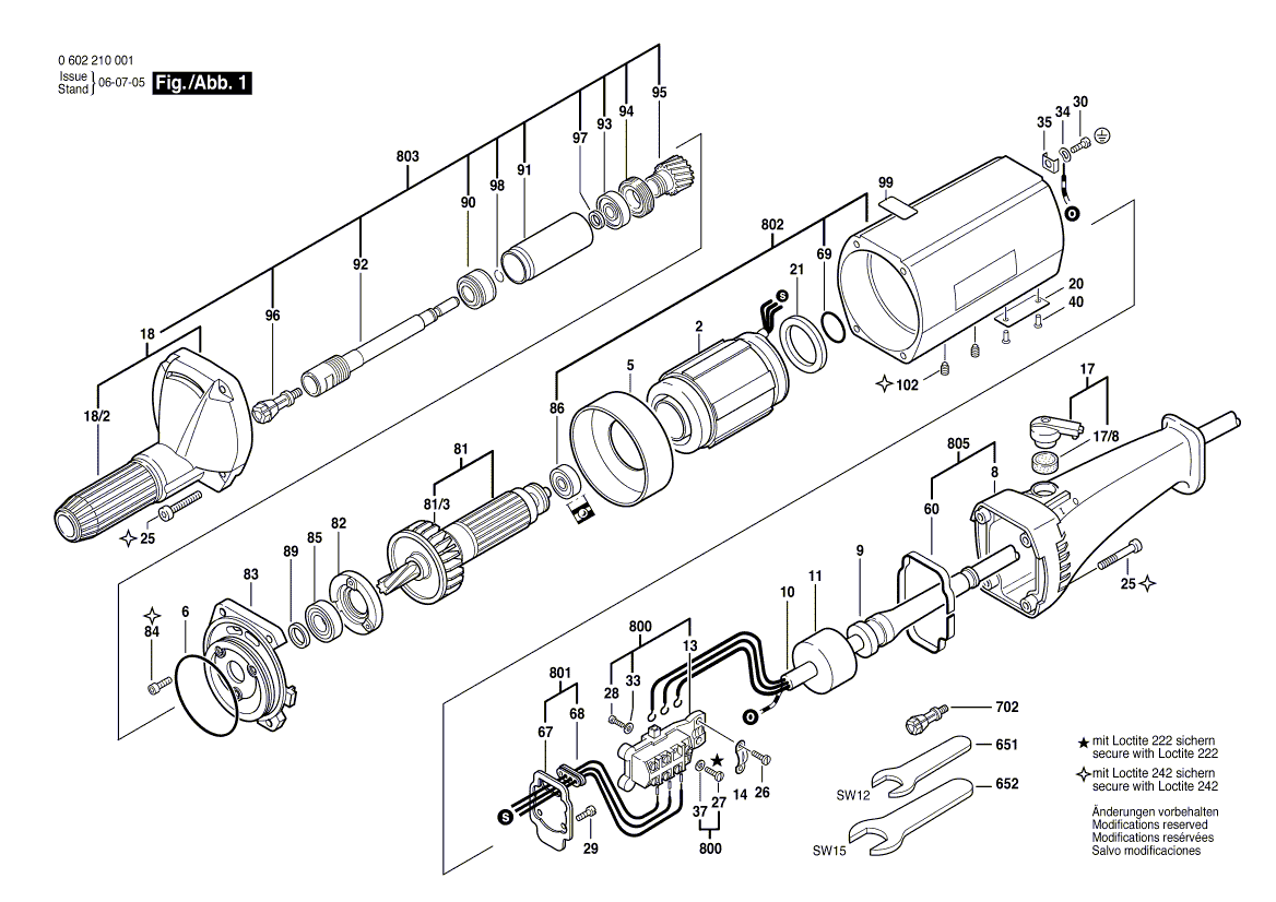 Новый подлинный Bosch 1603123011 Шпиндель