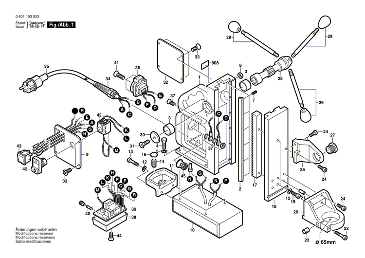 New Genuine Bosch 3609201513 Side Holder