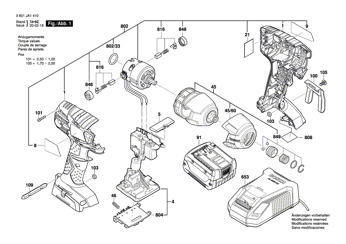 Новая подлинная метка Bosch 2609131968