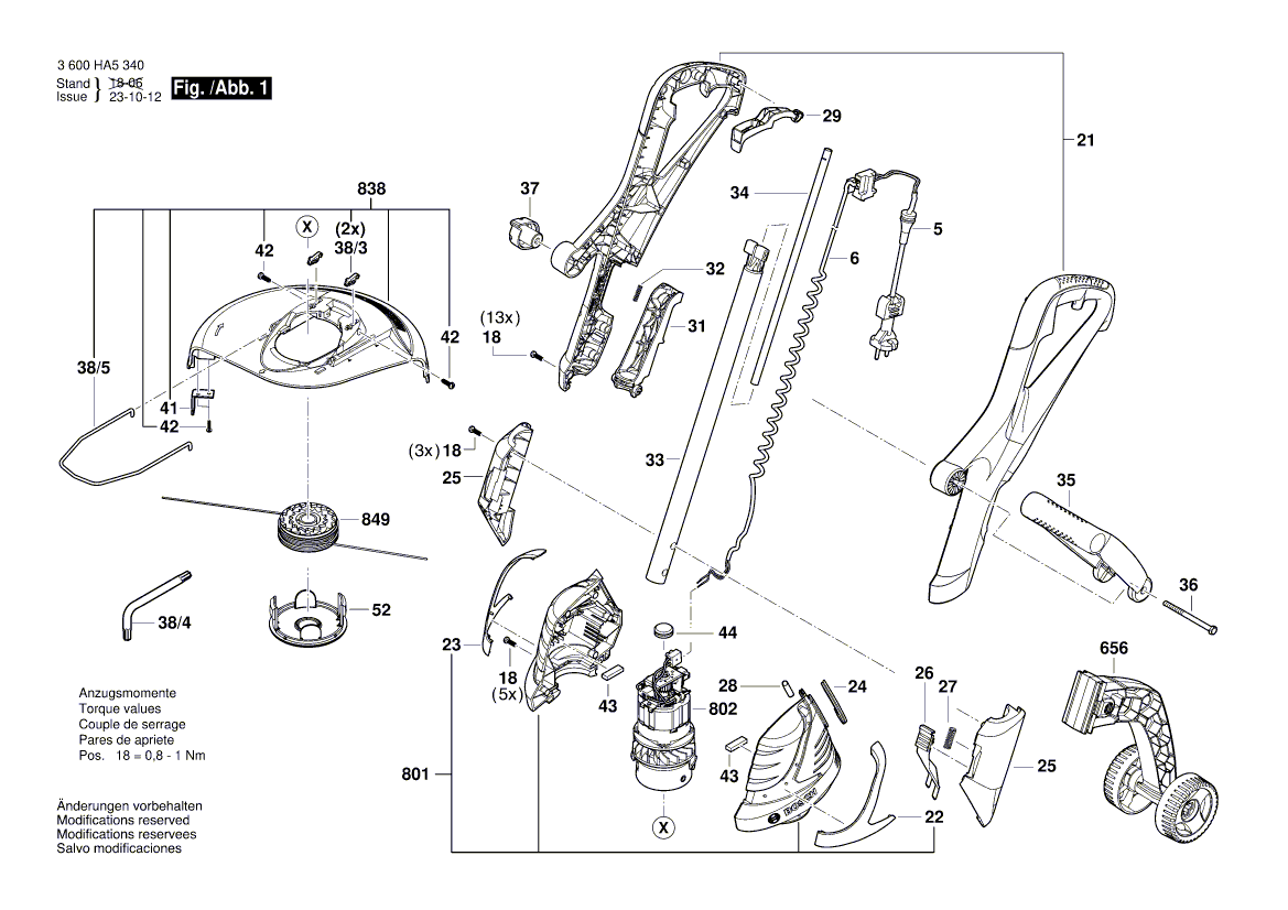 NOUVEAU véritable cordon d'alimentation Bosch 160446072Z