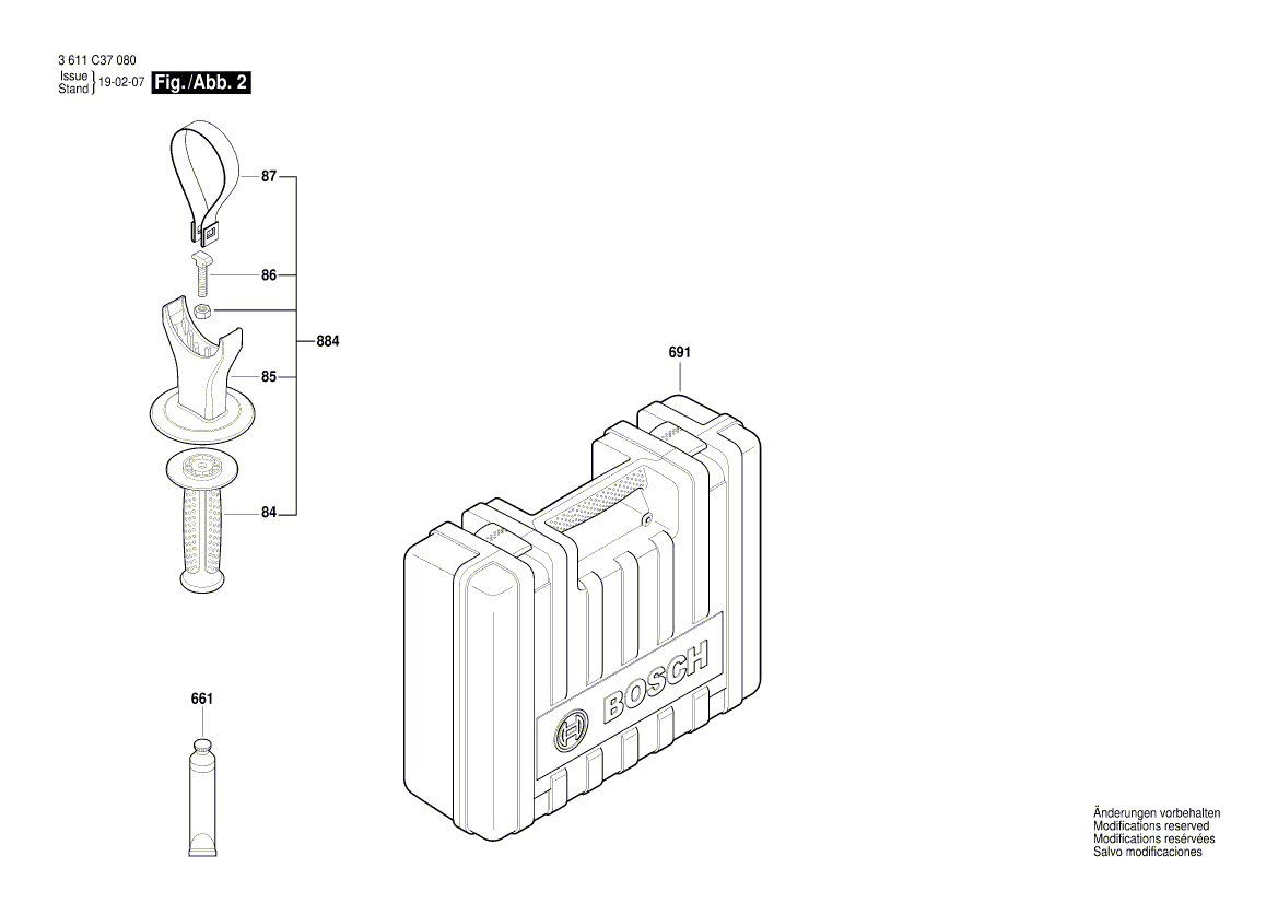 New Genuine Bosch 1619P05386 Field