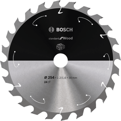 Nouveau véritable Bosch 2608837733 Standard pour la lame de scie circulaire en bois pour sans fil sans fil