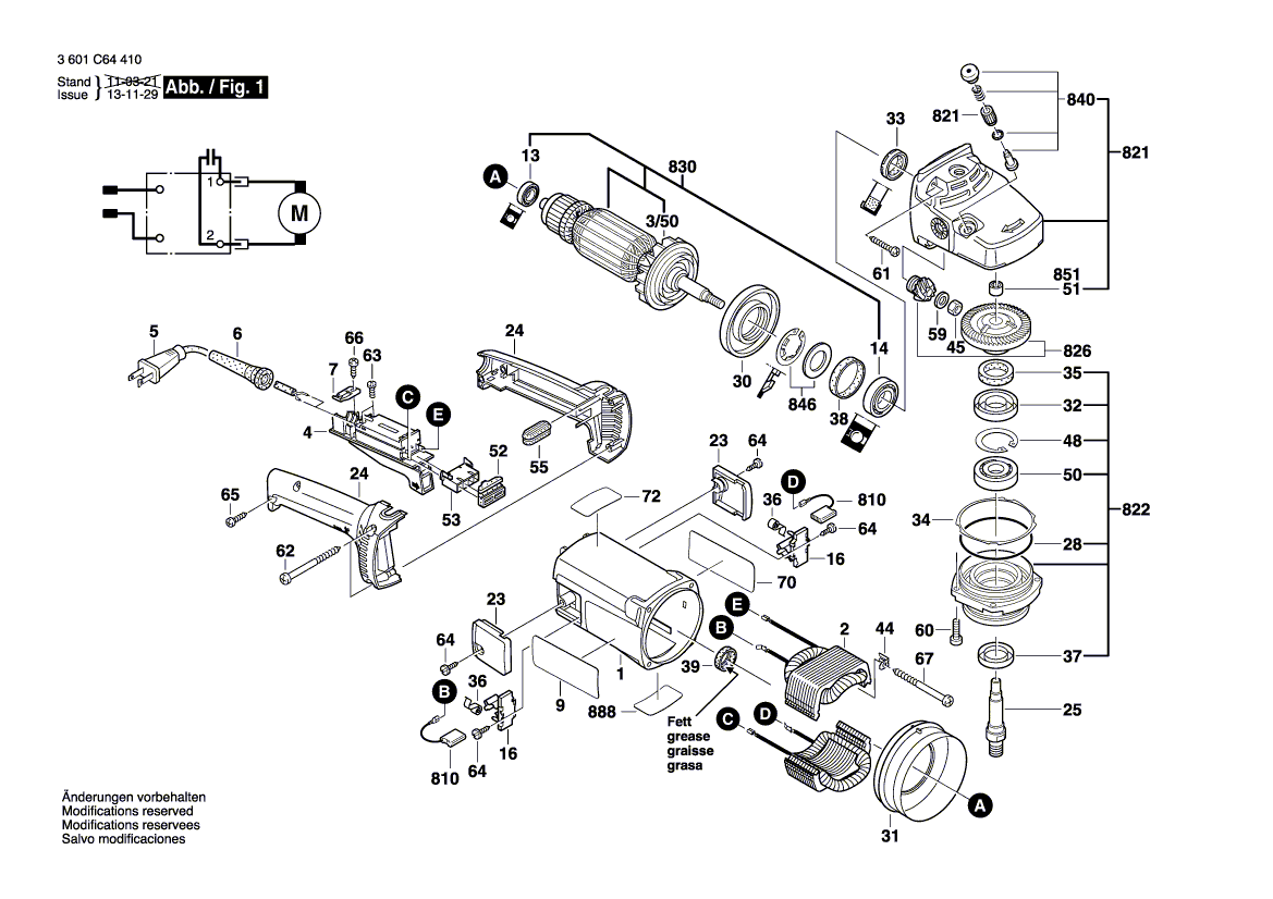 Ny ekte Bosch 1605703141 Klemflange