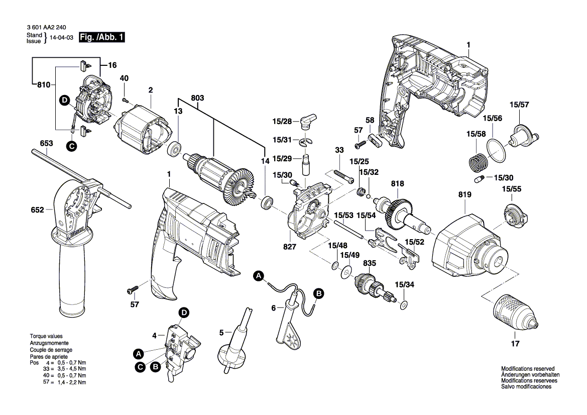 Neues echtes Bosch 2609120463 Feld