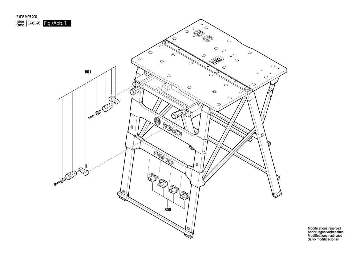 Ny ekte Bosch 1600a000yj Clamping-kjever