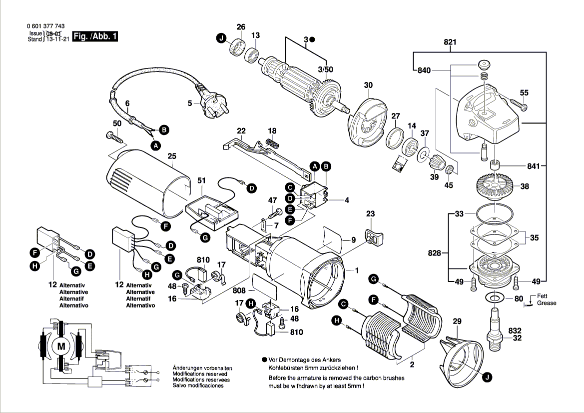 New Genuine Bosch 1604220340 Field