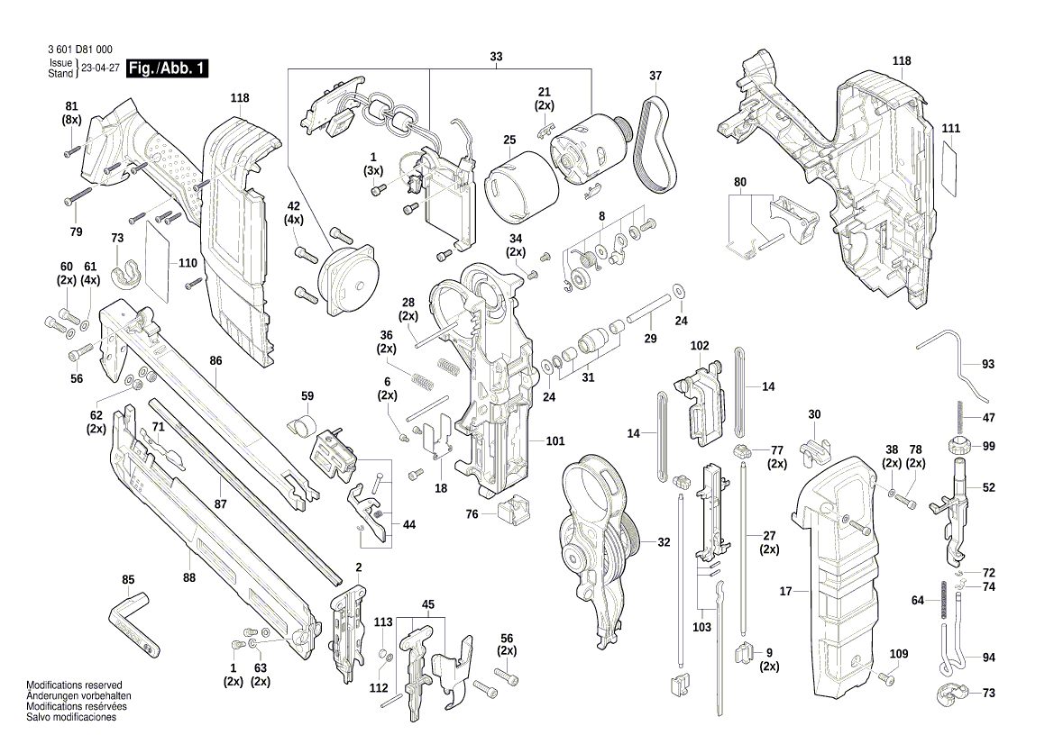 Neuer echter Bosch 1619pb7142 Auslöser