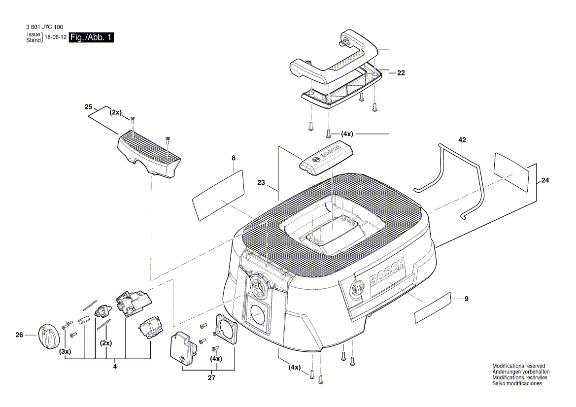 Nouveau véritable filtre Bosch 1619pb3282