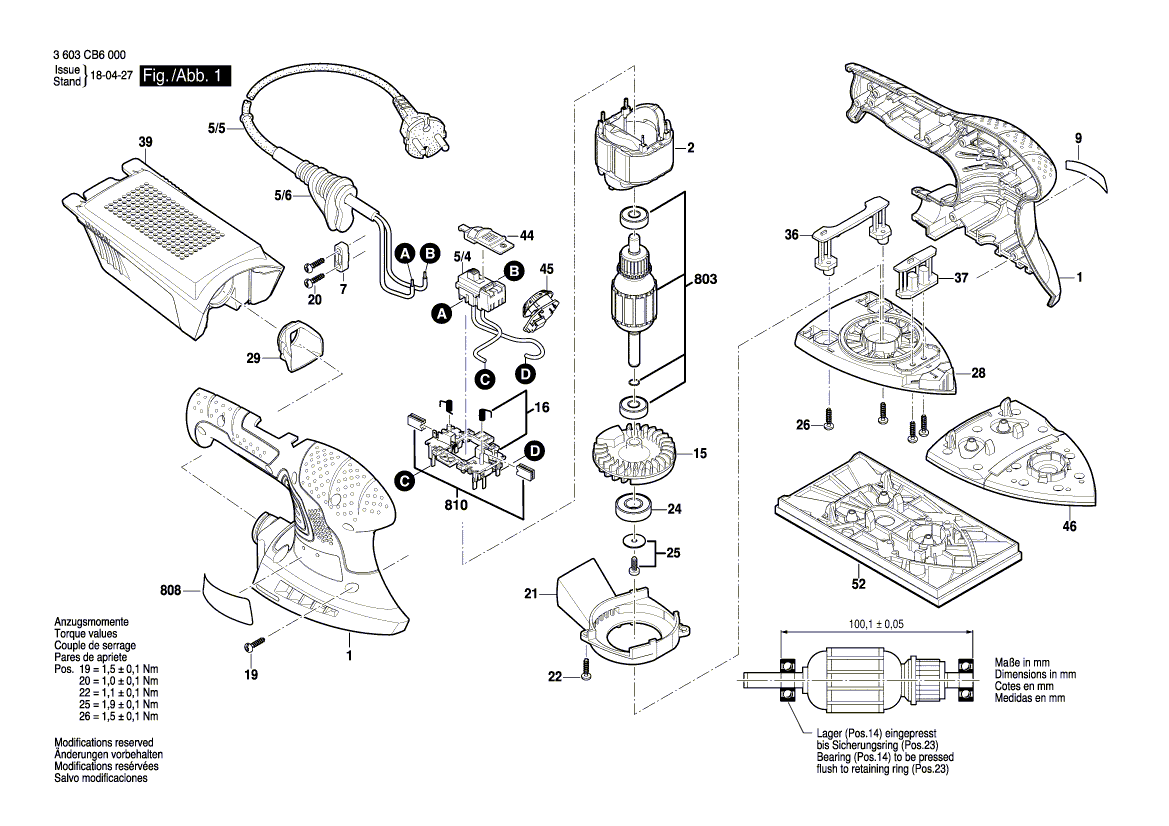 Новый подлинный Bosch 2609000246