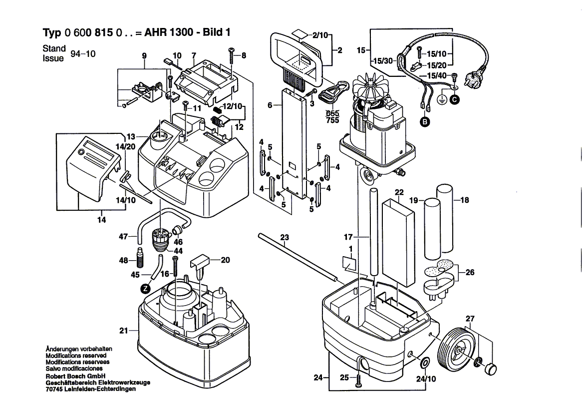 Ny ekte Bosch 1609350366 av-av-bryter