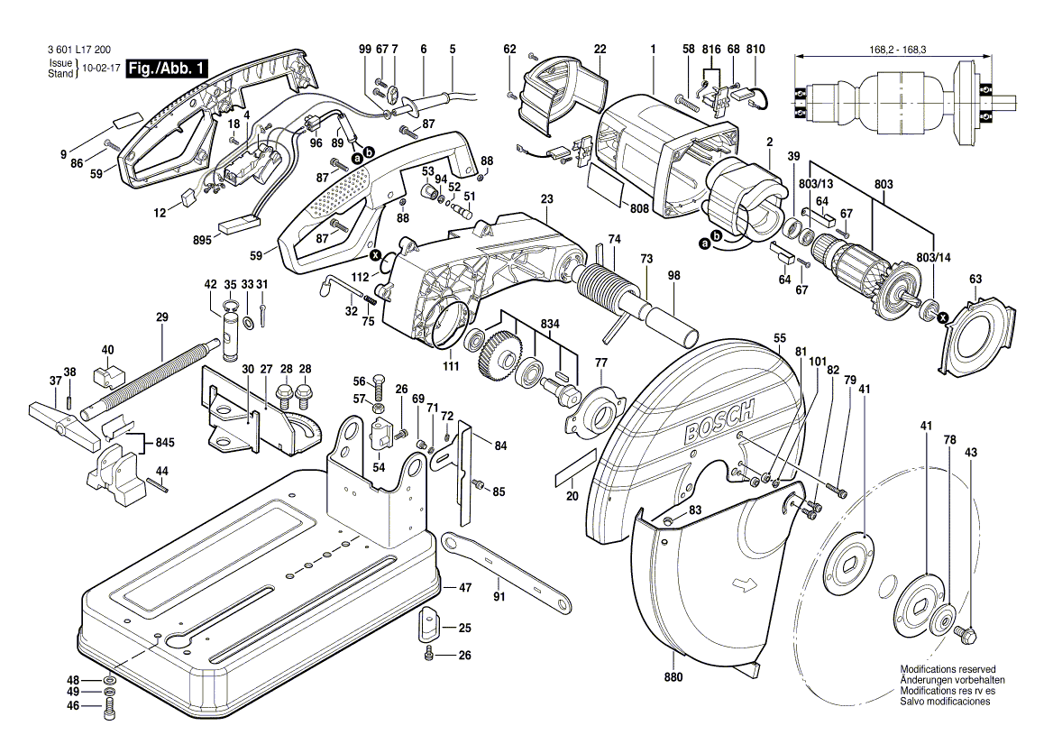 Nouveau véritable bosch 1609b00046 armature