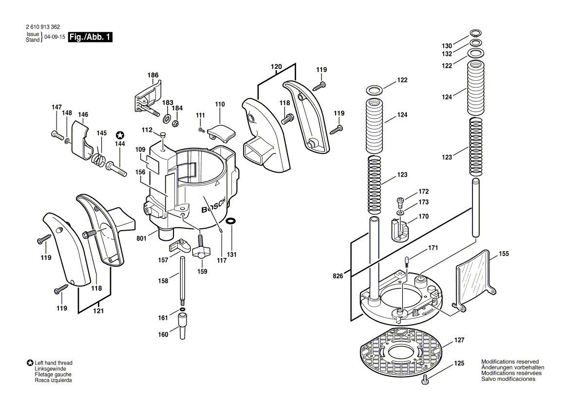 Новая подлинная ручка Bosch 2610912597