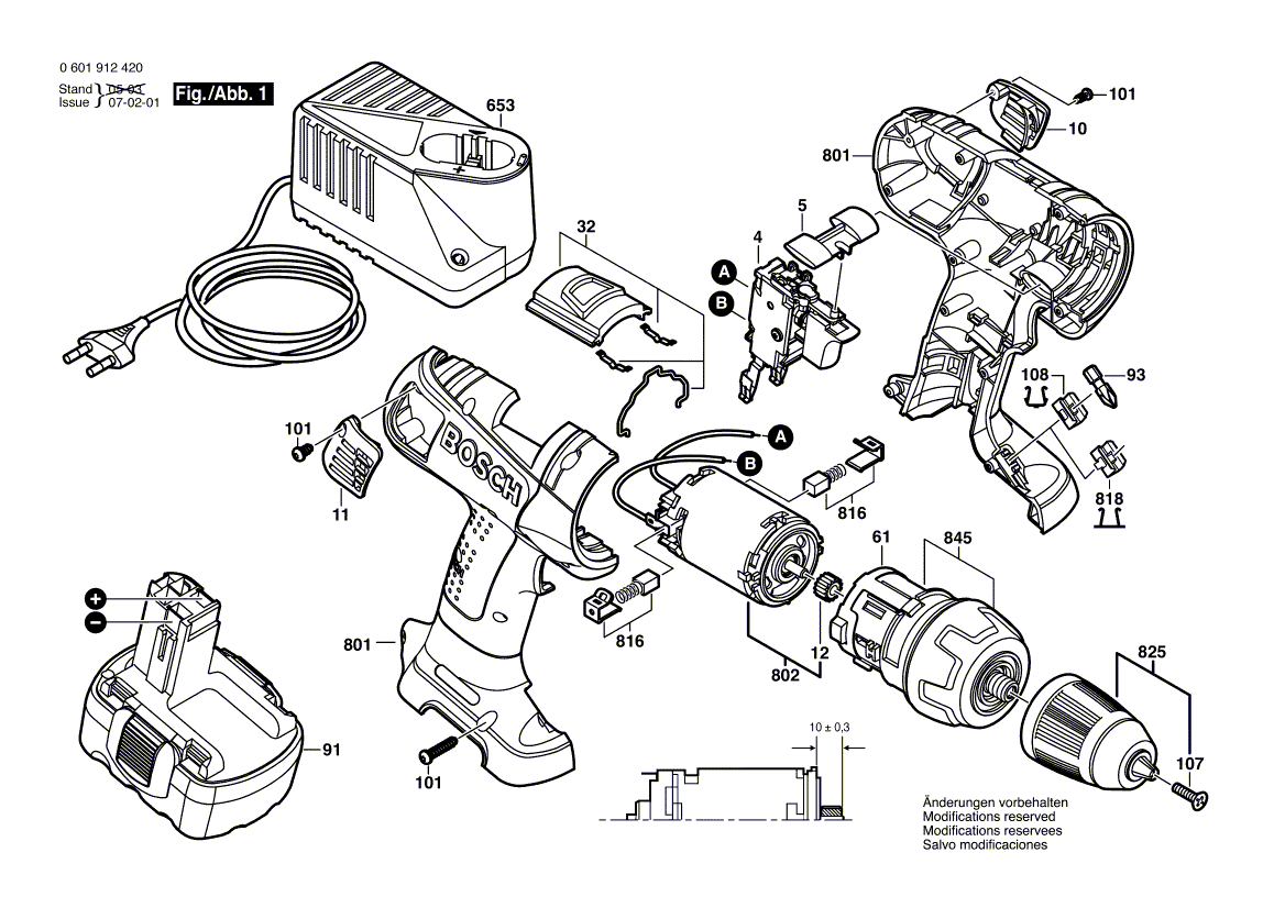 Neuer echter Bosch 2607022864 Gleichstrommotor