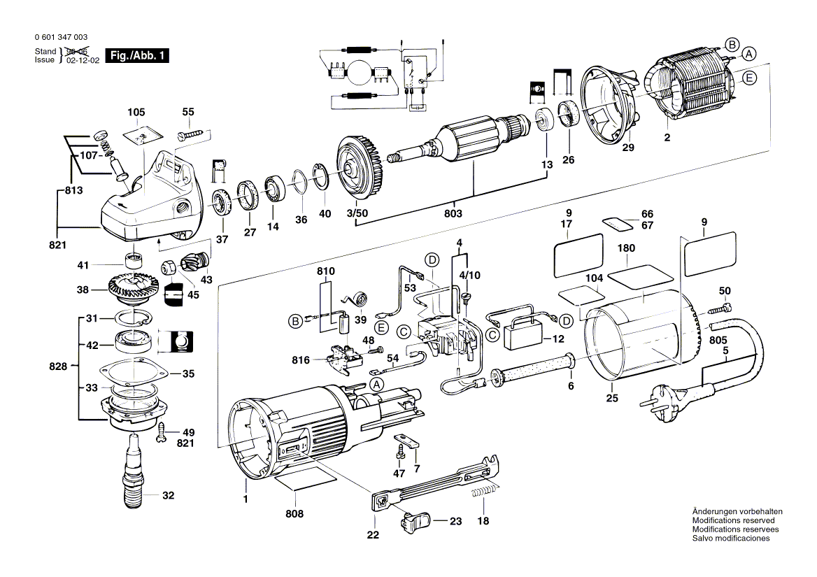 NOUVEAU véritable Bosch 1604460149 Cordon d'alimentation