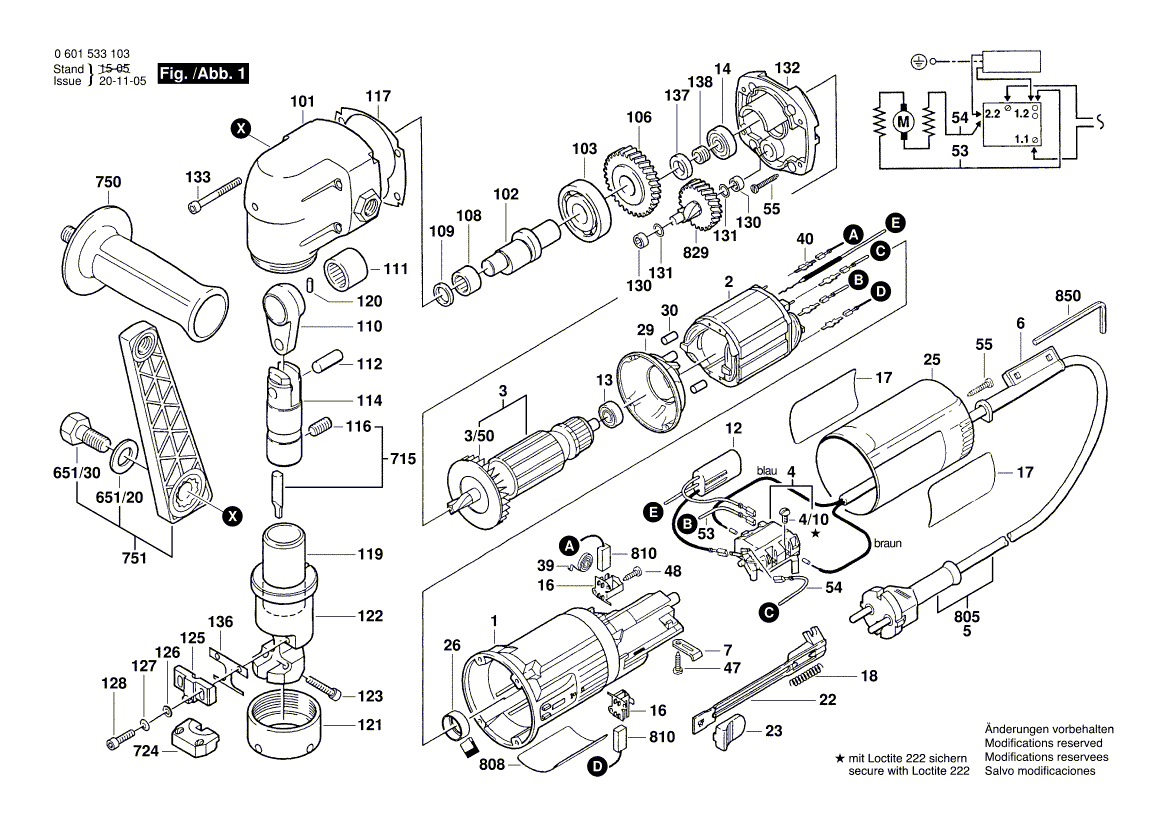 Nouveau véritable bosch 1604010186 armature