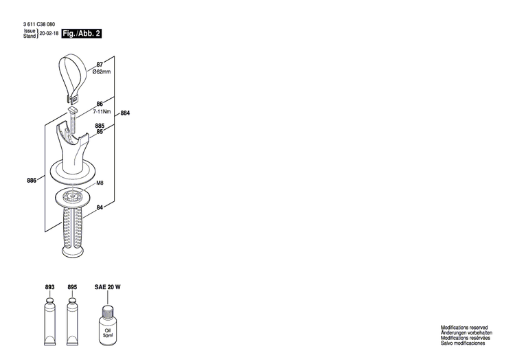 New Genuine Bosch 1619P08106 Field