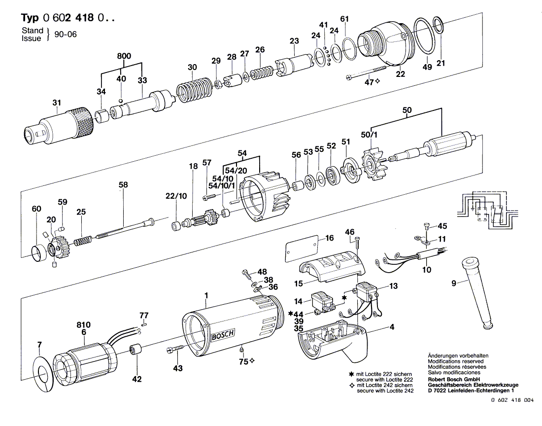 Neue echte Bosch 3605806105 Zahnradgehäuse