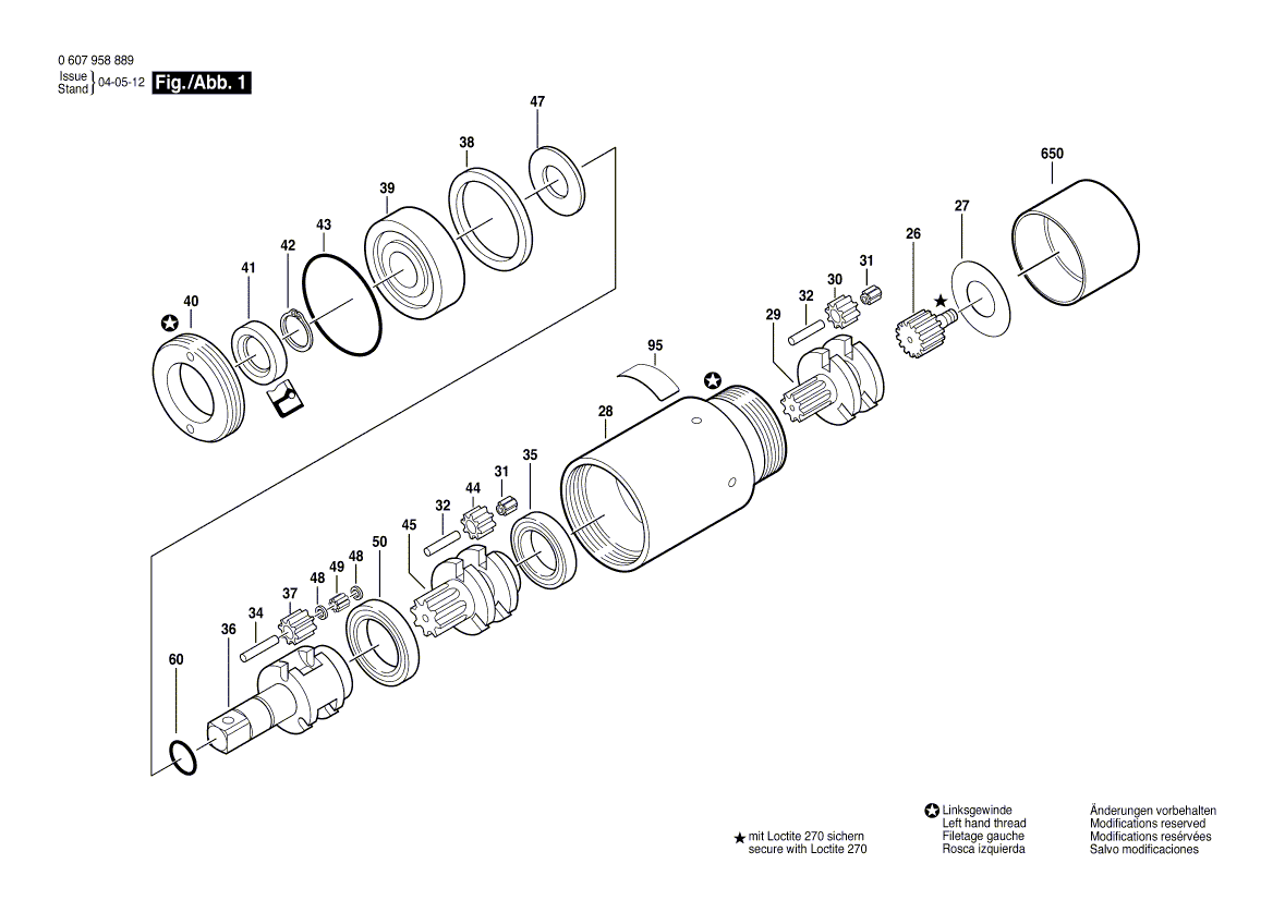 Neue echte Bosch 3606337107 Planetary-Gearträger