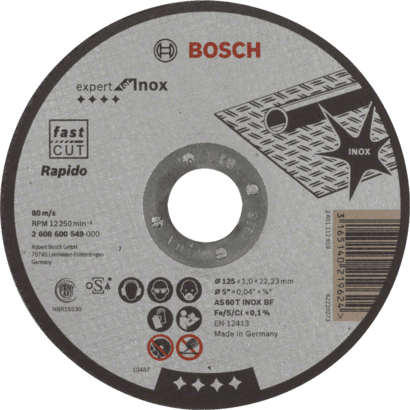 Новый подлинный Bosch 2608600549 Expert of Inox Rapido Cutting Disc для Small