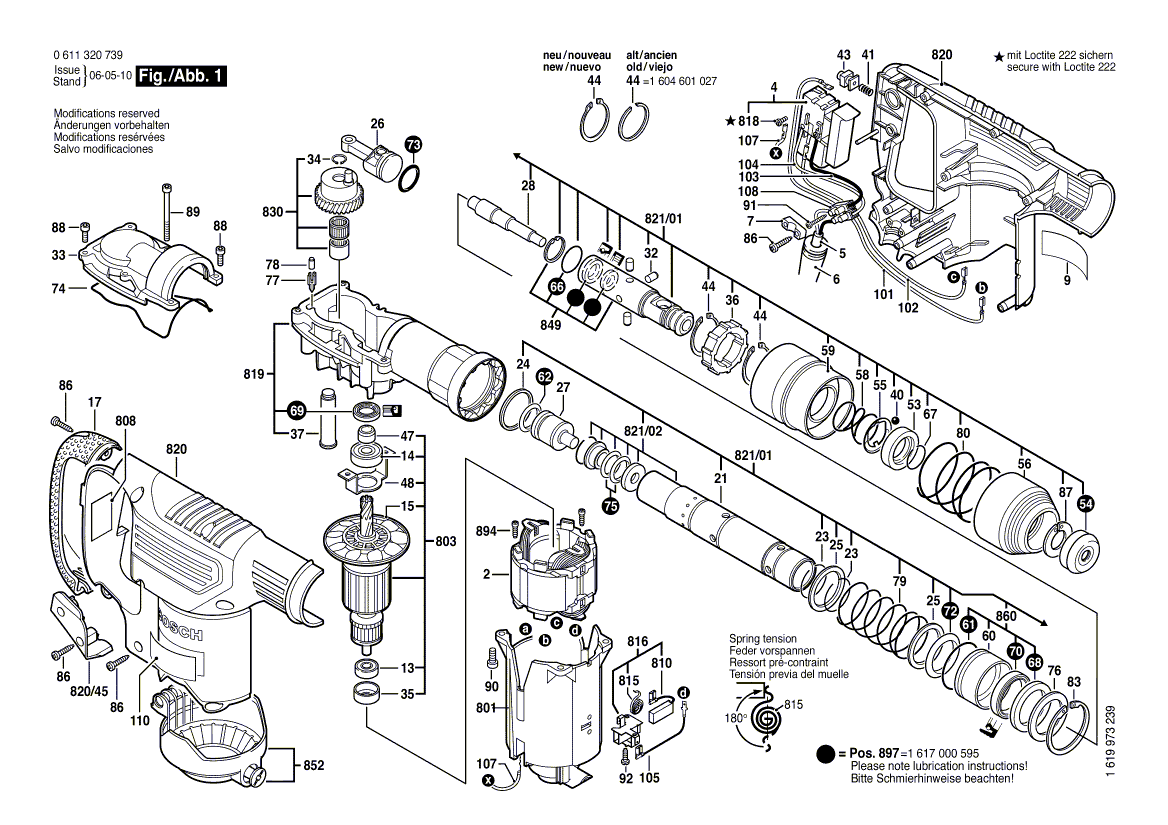 New Genuine Bosch 1610190040 Holding Plate