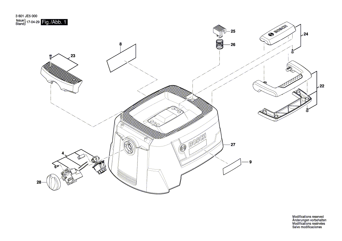 Новый подлинный комплект коммутатора Bosch 1619PA7289