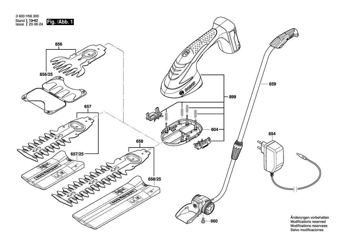 Ny ekte Bosch 2609004281 sett med kniver