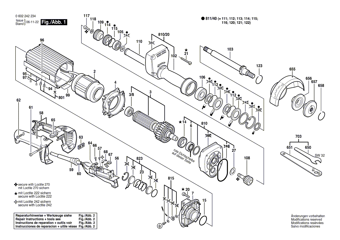 Neue echte Bosch 3607031285 Spindellager