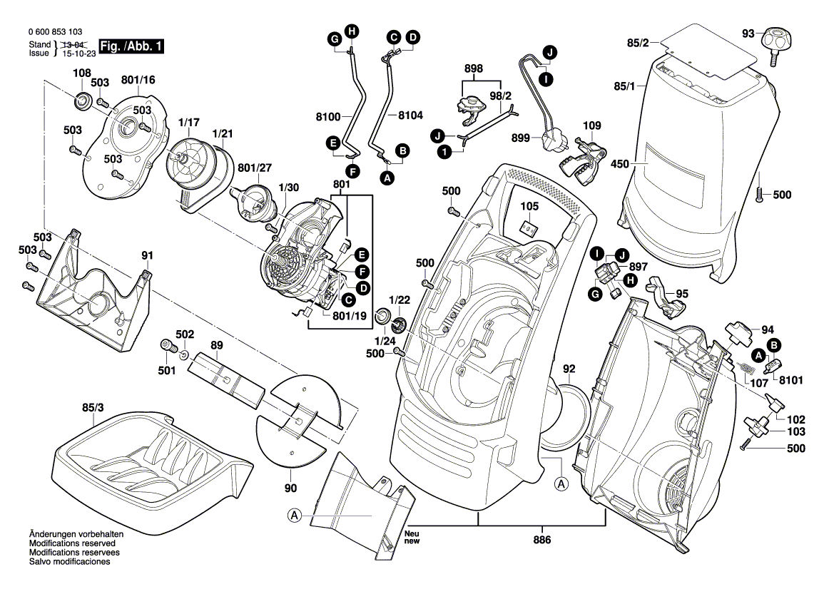 Новый подлинный Bosch F016L64679 Trunnion