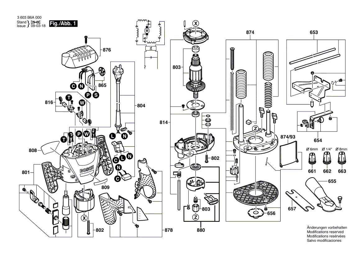 Nieuwe echte Bosch 1609203M85 Parallel-gids