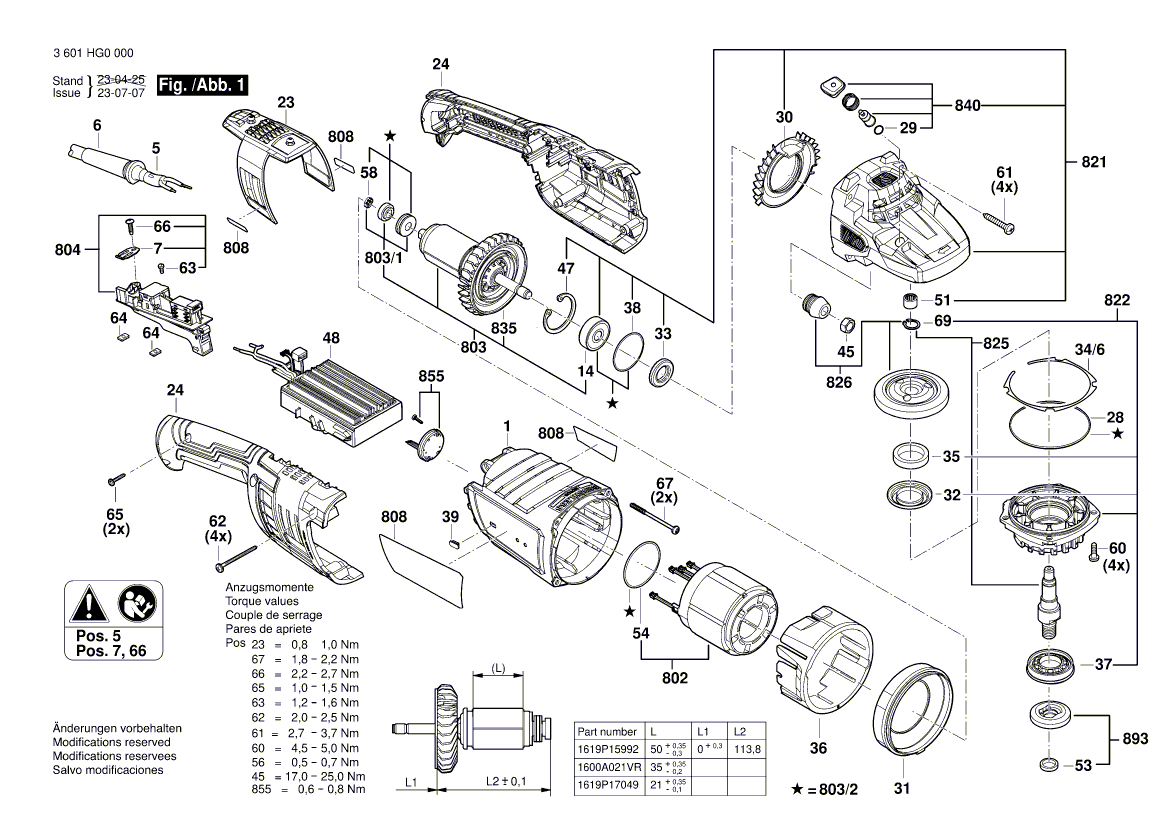 Новый подлинный Bosch 1619p17223