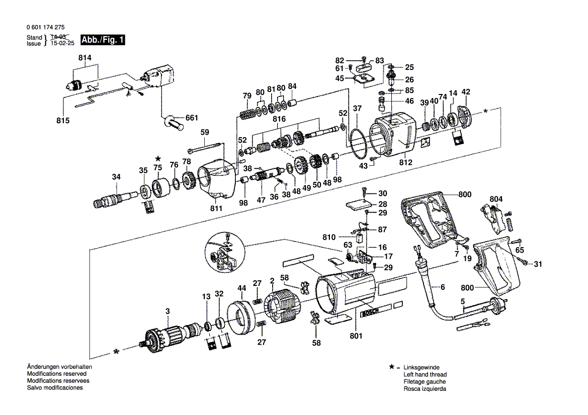 Neue echte Bosch 9618085218 Spindellager