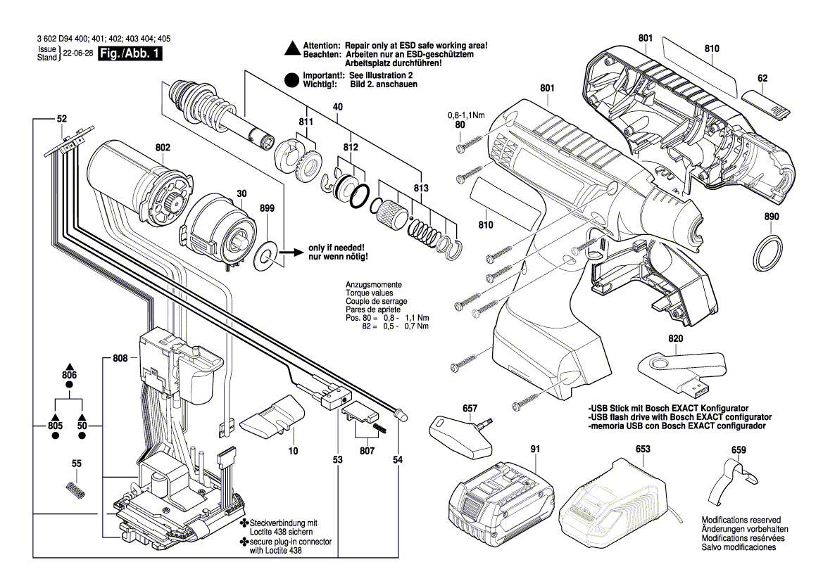 Nieuwe echte Bosch 1600A007U6 -instellingsring