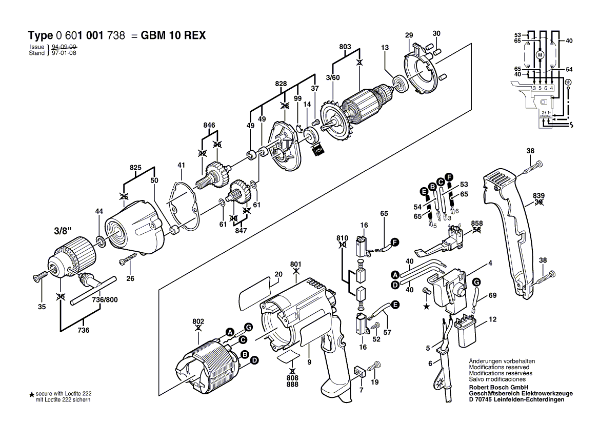 Ny ekte Bosch 2604465086 Undertrykkelsesfilter