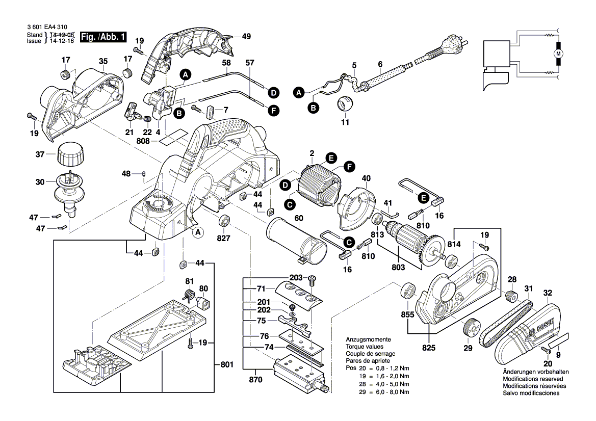 Nieuwe echte Bosch 2609136423 -naamplaatje