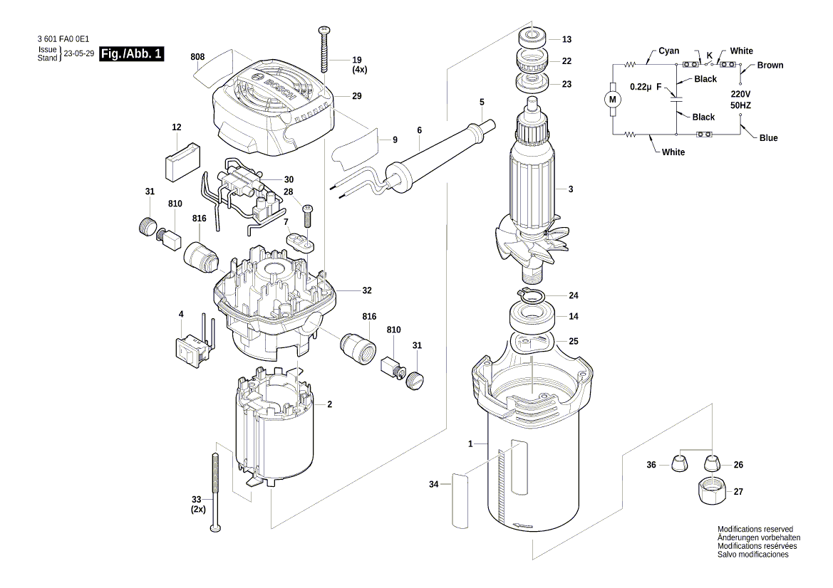 Новый подлинный Bosch 1619PB3048 Подавляющий конденсатор